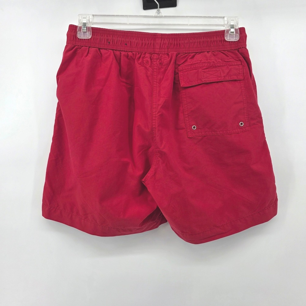 Brooks Brothers 346 Mens Red Swim Trunks Board Shorts Mesh Lined Size Medium - Picture 2 of 5